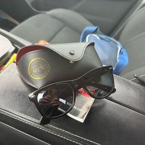 Ray-Ban Black Sunglasses with Leather Case